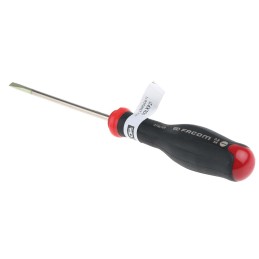 1 pcs - Facom Slotted Screwdriver, 4 x 0.8 mm Tip, 100 mm Blade, 209 mm Overall