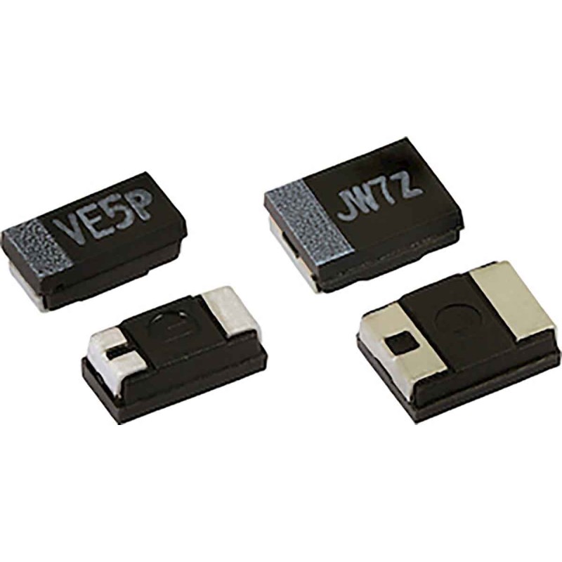 100 pcs - Vishay 3.3μF Tantalum Capacitor 25V dc, TMCU Series