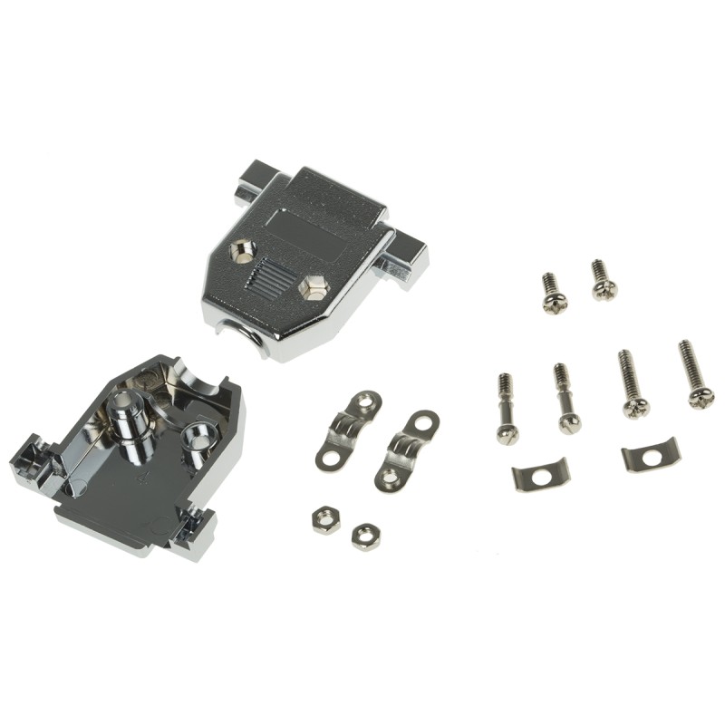 5 pcs - MH Connectors MHCCOV-MP Series ABS D Sub Backshell, 15 Way, Strain Relief