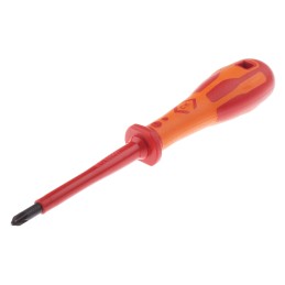1 pcs - CK Pozidriv Insulated Screwdriver, PZ1 Tip, 75 mm Blade, VDE/1000V