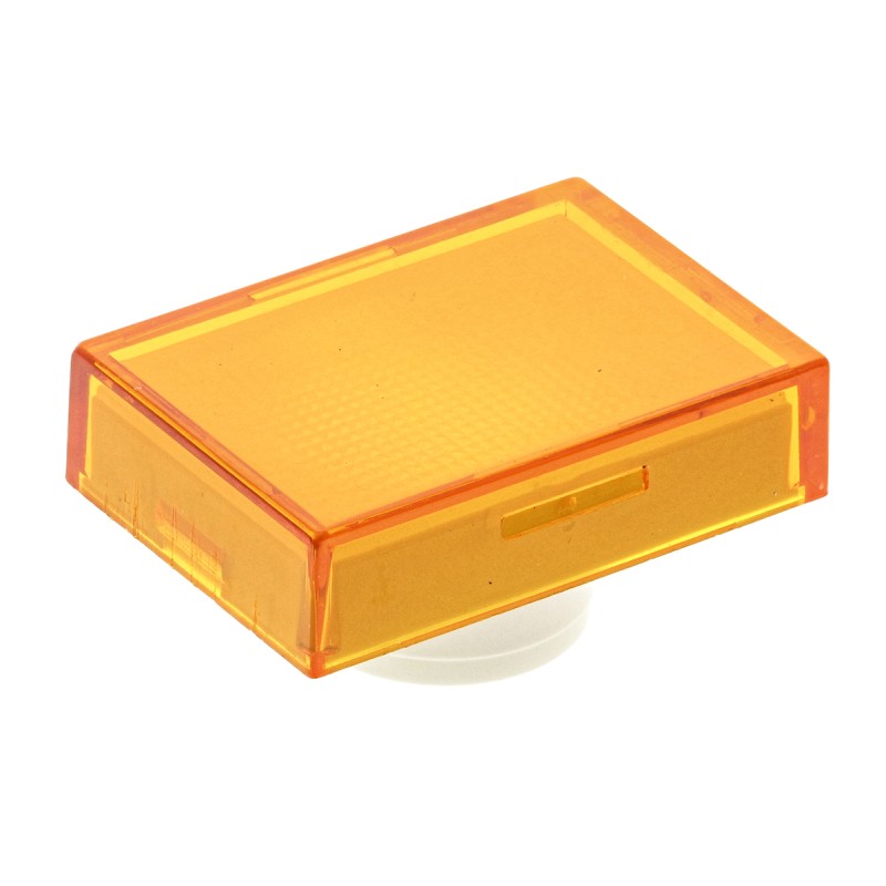 500 pcs - Saia-Burgess Orange Rectangular Push Button Lens for Use with TP2 Series