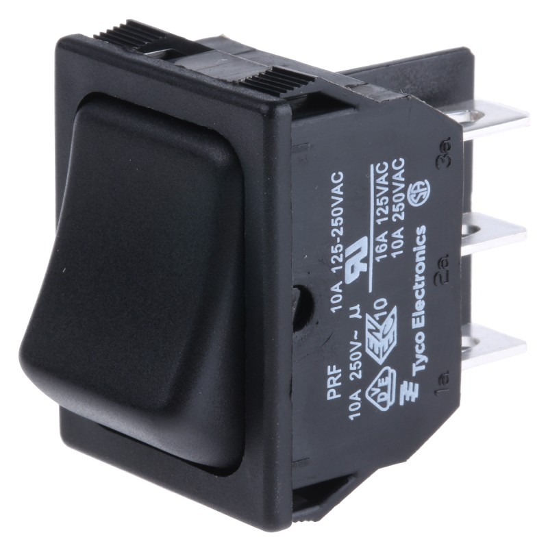 500 pcs - TE Connectivity Illuminated DPDT, On-On Rocker Switch Panel Mount