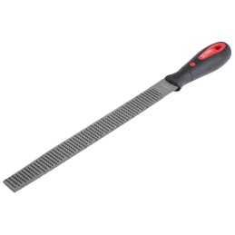 1 pcs - RS PRO 250mm, Bastard, Rasp Cut, Half Round Engineers File With Soft-Grip Handle