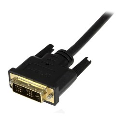 1 pcs - StarTech.com 1920 x 1200 Male Mini HDMI to Male DVI-D Single Link Cable, 1m