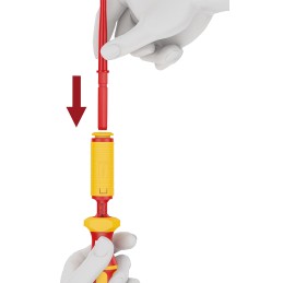 1 pcs - Wera Phillips, Pozidriv, Slotted, Torx Interchangeable Insulated Screwdriver Set, 15-Piece