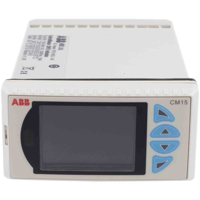 1 pcs - ABB CM15 Panel Mount Process Indicator, 50 x 97mm 2 Input, 2 Output Analogue, Relay, 100 - 240 V ac Supply