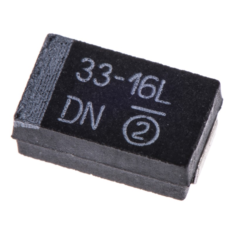 50 pcs - Vishay 33μF MnO2 Tantalum Capacitor 16V dc, 293D Series