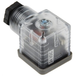 5 pcs - RS PRO 2P+E DIN 43650 A, Female Solenoid Valve Connector with Indicator Light, 24 V dc Voltage