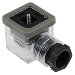 5 pcs - RS PRO 2P+E DIN 43650 A, Female Solenoid Valve Connector with Indicator Light, 24 V dc Voltage