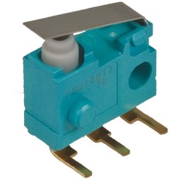 100 pcs - Panasonic Leaf Lever Micro Switch, Right Angle PCB Terminal, 100 mA @ 30 V dc, SPDT, IP67