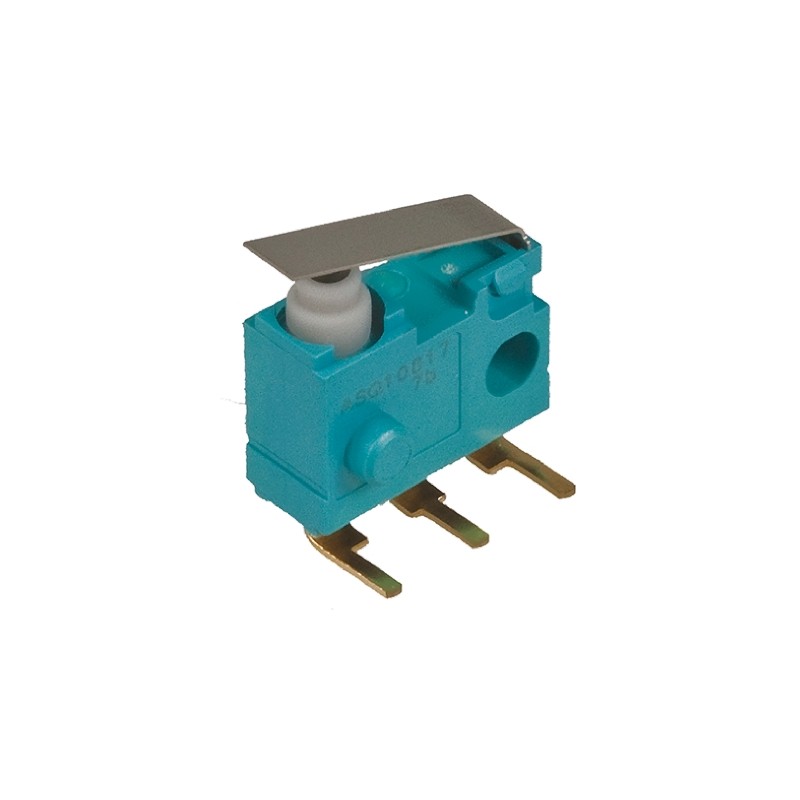 100 pcs - Panasonic Leaf Lever Micro Switch, Right Angle PCB Terminal, 100 mA @ 30 V dc, SPDT, IP67
