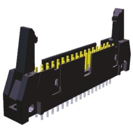 24 pcs - TE Connectivity AMP-LATCH Series Straight Through Hole PCB Header, 40 Contact(s), 2.54mm Pitch, 2 Row(s), Shrouded