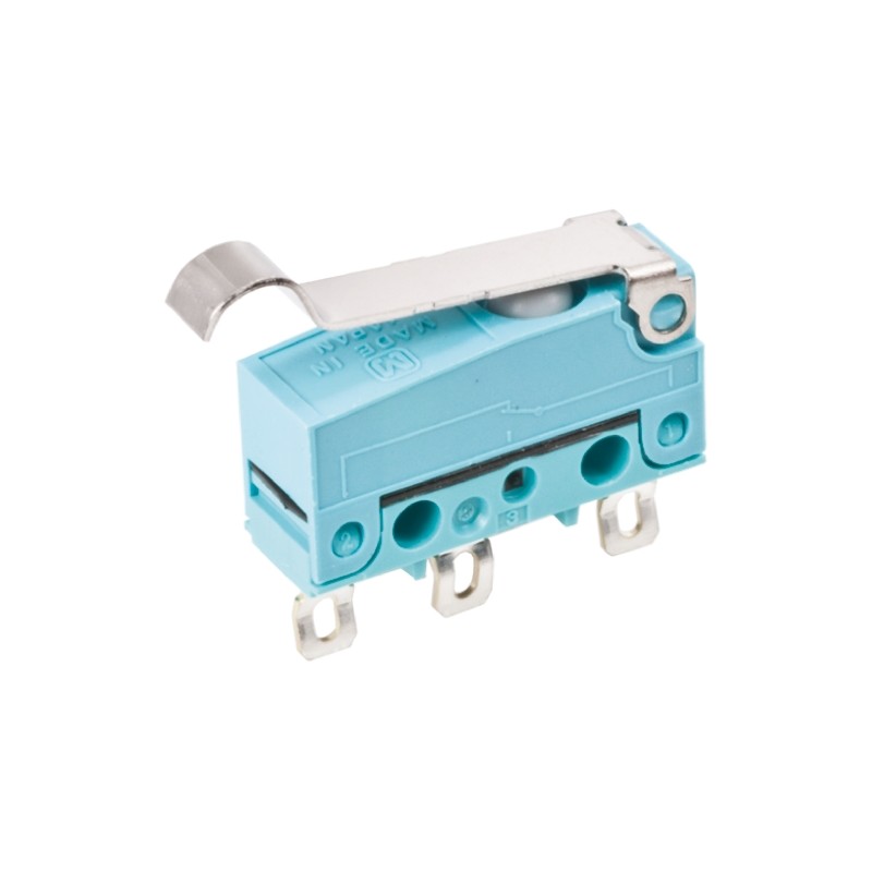 100 pcs - Panasonic Simulated Roller Lever Micro Switch, Solder Terminal, 2 A @ 30 V dc, SP-CO, IP50