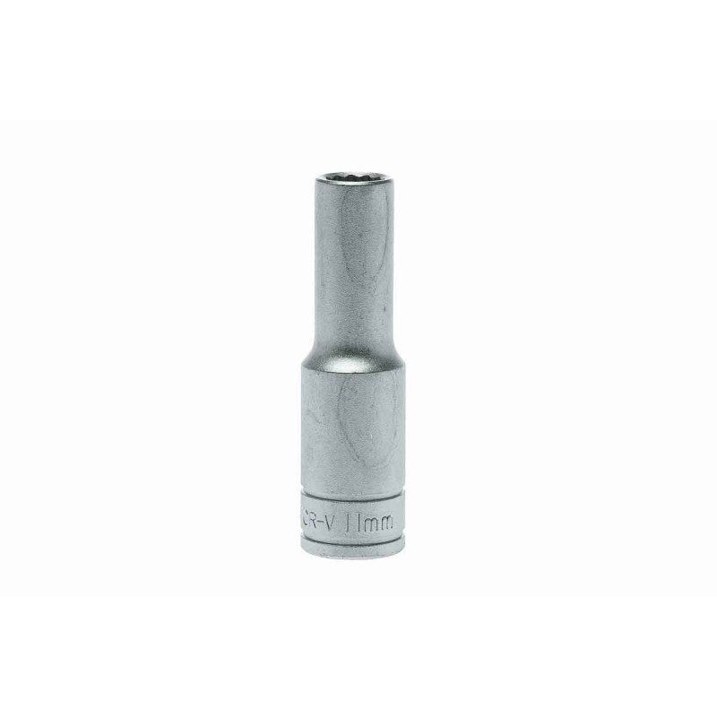 1 pcs - Teng Tools 1/2 in Drive 11mm Deep Socket, 12 point, 79 mm Overall Length