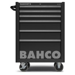 1 pcs - Bahco 6 drawer Stainless Steel (Top) Wheeled Tool Chest, 985mm x 677mm x 501mm