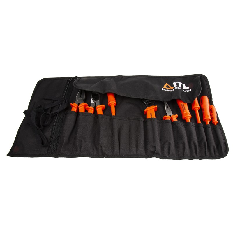 1 pcs - ITL Insulated Tools Ltd 9 Piece Electricians Tool Kit, VDE Approved