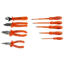 1 pcs - ITL Insulated Tools Ltd 9 Piece Electricians Tool Kit, VDE Approved