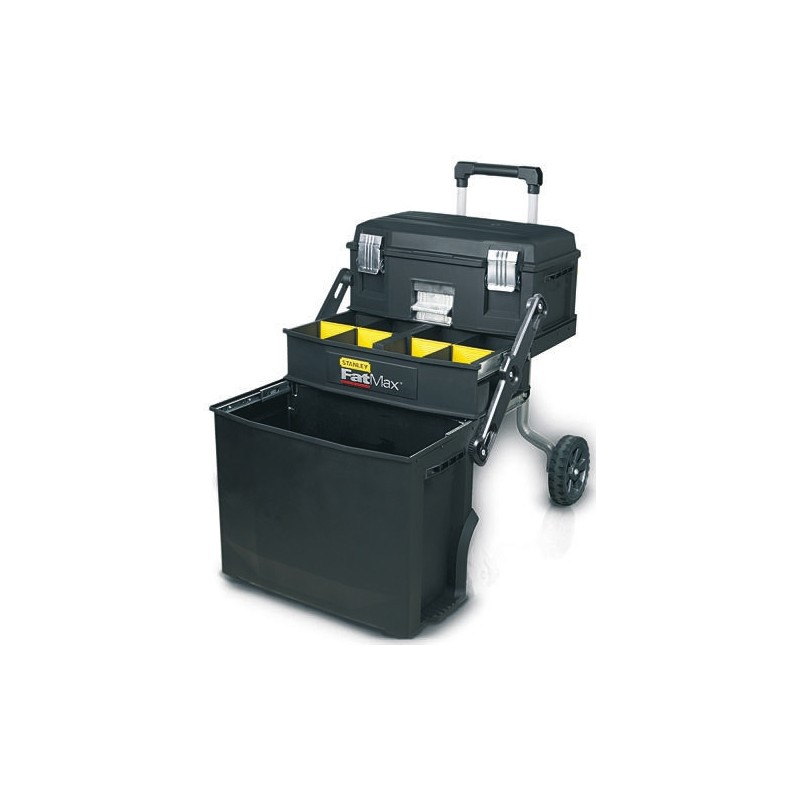 1 pcs - Stanley Stanley Fatmax Plastic Tool Box, with 2 Wheels, 549 x 413 x 549mm