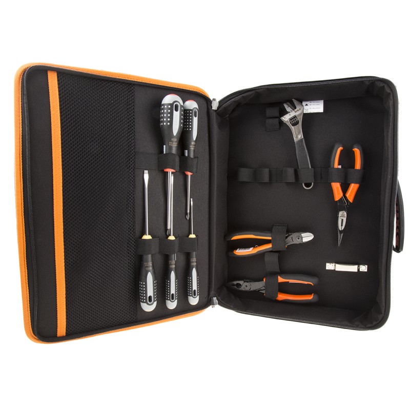 1 pcs - Bahco 9 Piece Electricians Tool Kit with Pouch