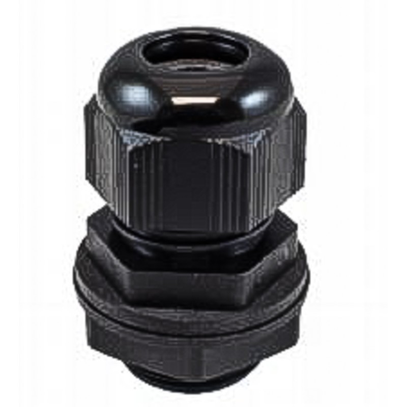10 pcs - Alpha Wire FIT Series Black PA 6 Cable Gland, M16 Thread, 5mm Min, 10mm Max, IP66, IP68