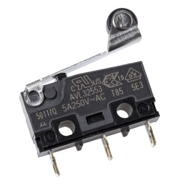 100 pcs - Panasonic Roller Lever Micro Switch, Solder Terminal, 5 A @ 250 V ac, SP-CO