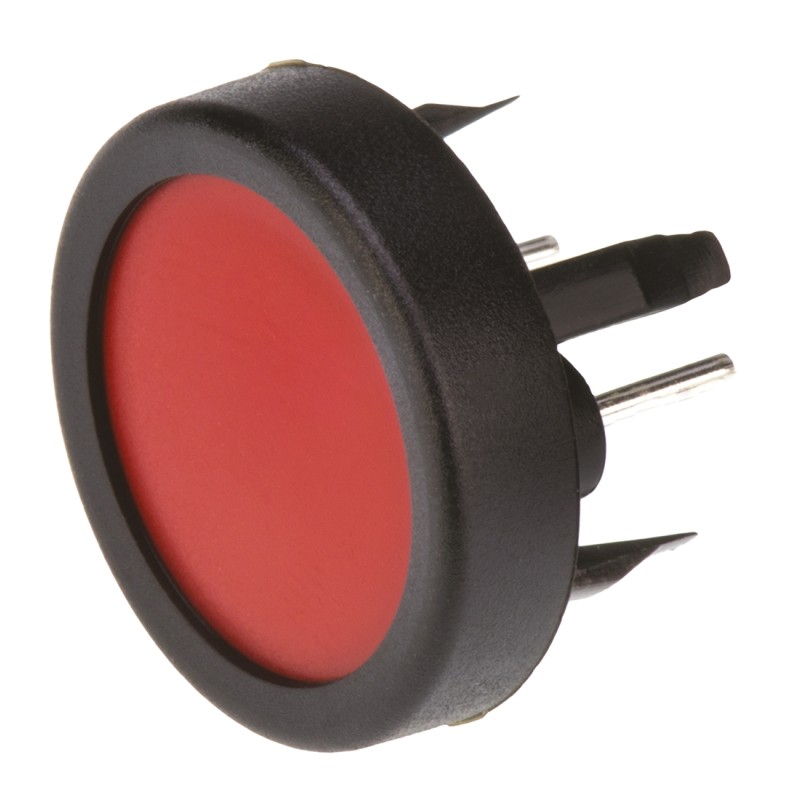 100 pcs - Red Tactile Switch, SPST 125 mA @ 48 V dc