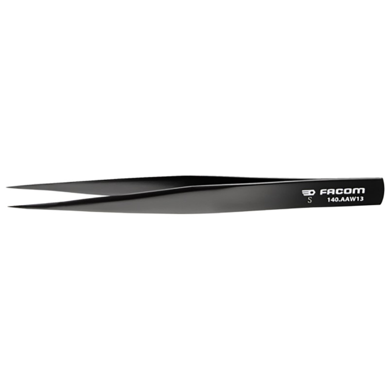 1 pcs - Facom 130 mm, Carbon Steel, Tweezers