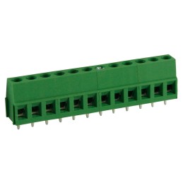 5 pcs - RS PRO PCB Terminal Block, 12-Contact, 5mm Pitch, Through Hole Mount, 1-Row, Screw Termination