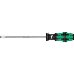 1 pcs - Wera Slotted Screwdriver, 8 mm Tip, 175 mm Blade, 287 mm Overall