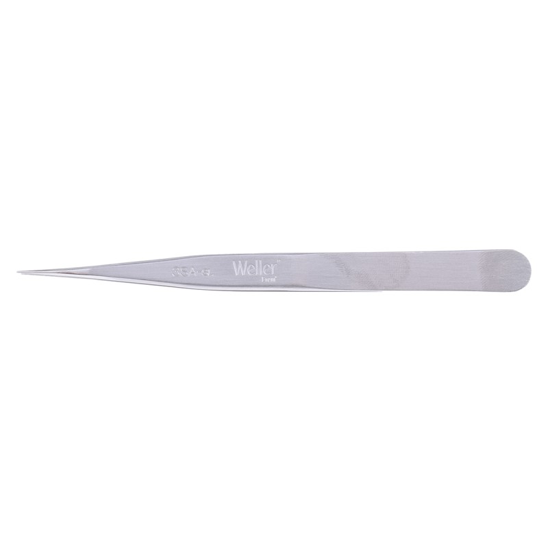 1 pcs - Weller Erem 120 mm, Stainless Steel, Pointed, Tweezers