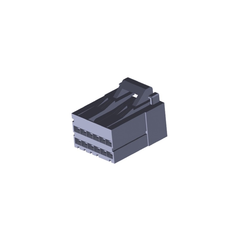 200 pcs - TE Connectivity, Dynamic 2000 Female Connector Housing, 2.5mm Pitch, 20 Way, 2 Row