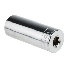 1 pcs - Facom 1/4 in Drive 14mm Deep Socket, 6 point, 50.5 mm Overall Length