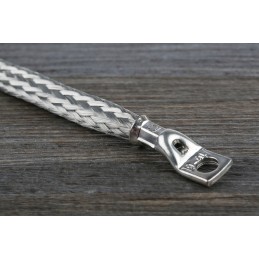 1 pcs - RS PRO Braided Wire, M6 Stud Size, 24 x 20 x 0.2 mm, 150mm BS EN 13602:2002, BS4109