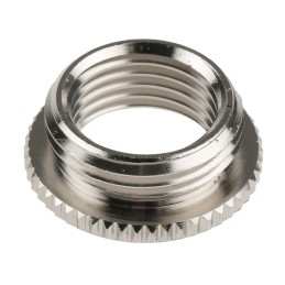 1 Bag of 5 - Lapp Cable Gland Adaptor, M20 Exterior Thread, M16 Interior Thread, Nickel Plated Brass, SKINDICHT Series