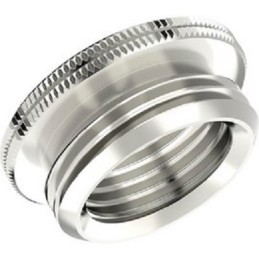 1 Bag of 5 - Lapp Cable Gland Adaptor, M20 Exterior Thread, M16 Interior Thread, Nickel Plated Brass, SKINDICHT Series