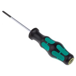 1 pcs - Wera Slotted Screwdriver, 2 mm Tip, 60 mm Blade, 130 mm Overall