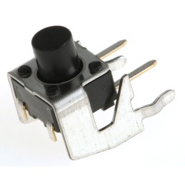 20 pcs - Black Stem Tactile Switch, SPST 50 mA @ 12 V dc 5.85mm Surface Mount