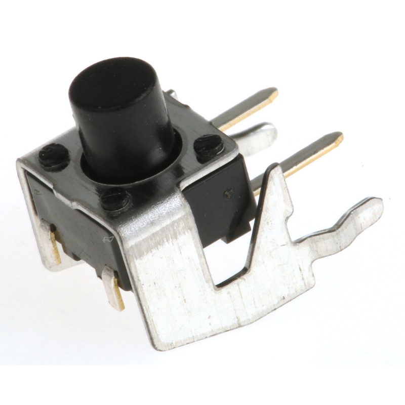20 pcs - Black Stem Tactile Switch, SPST 50 mA @ 12 V dc 5.85mm Surface Mount