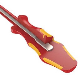 1 pcs - Wera Slotted Insulated Screwdriver, 3.5 mm Tip, 100 mm Blade, VDE/1000V, 181 mm Overall