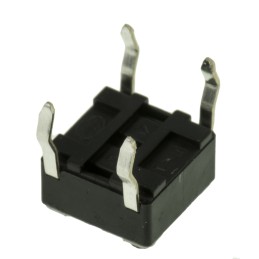 20 pcs - Black Stem Tactile Switch, SPST 50 mA @ 12 V dc 4.3mm Surface Mount