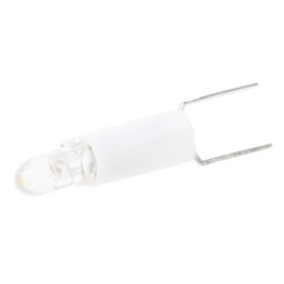 1 pcs - RS PRO White LED Indicator Lamp, 28V ac/dc, Bi-Pin Base, 4.25mm Diameter, 850mcd
