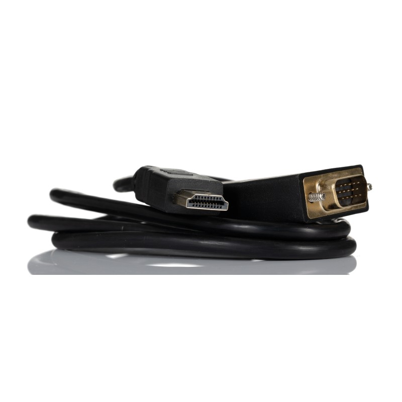 1 pcs - RS PRO Male HDMI to Male VGA Cable, 1m