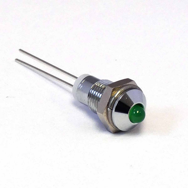 1 pcs - CML Innovative Technologies 1902X00X Series Green Panel Mount Indicator, 2.2V, 6mm Mounting Hole Size, IP40