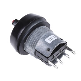 30 pcs - ITW Switches 76-94 Series Illuminated Push Button Switch, Panel Mount, 22mm Cutout, SPDT, Clear LED, 250V ac, IP67