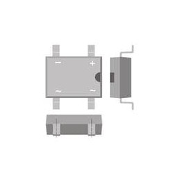 10 pcs : DI154S_R2_00001 - Bridge Rectifiers Surface Mount Glass Passivated Single-Phase Bridge Rectifier