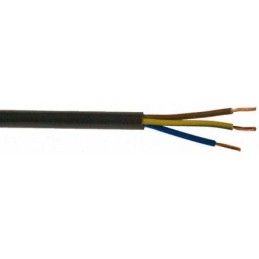1 Reel of 100 M - RS PRO 3 Core Power Cable, 1.5 mm², 100m, Black PVC Sheath, 3183Y, 16 A, 300 V, 500 V