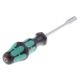 1 pcs - Wera Hexagon Nut Driver, 8 mm Tip, 125 mm Blade, 230 mm Overall