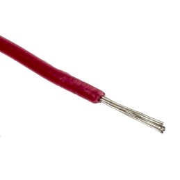 1 Reel of 100 M - RS PRO Red 0.08 mm² Hook Up Wire, 28 AWG, 7/0.12 mm, 100m, XLPVC Insulation