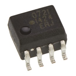 1 pcs - Broadcom, HCPL-0721-000E DC Input Transistor Output Optocoupler, Surface Mount, 8-Pin SOIC
