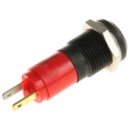1 pcs - CML Innovative Technologies Red Panel Mount Indicator, 24V, 14mm Mounting Hole Size, Solder Tab Termination, IP67